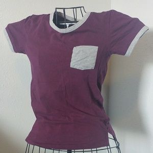 Purple and Grey Tee